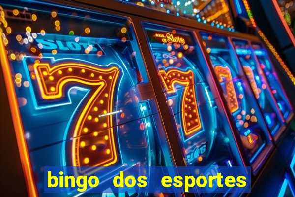 bingo dos esportes para imprimir